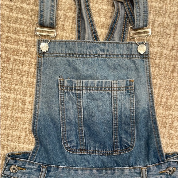 MISSLOOK Denim Overall Skirt with Flower Design for Women Sz Med - Picture 3 of 5